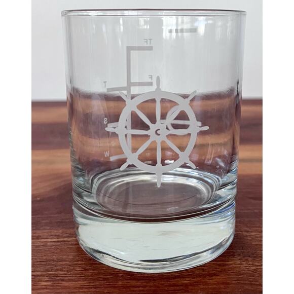 Nautical Cocktail Tumbler Glass Plimsoll Marks Load Lines Novelty - Picture 2 of 7